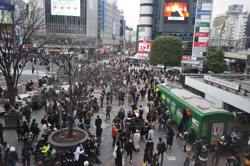 Plaza Hachiko frente a la estación de Shibuya